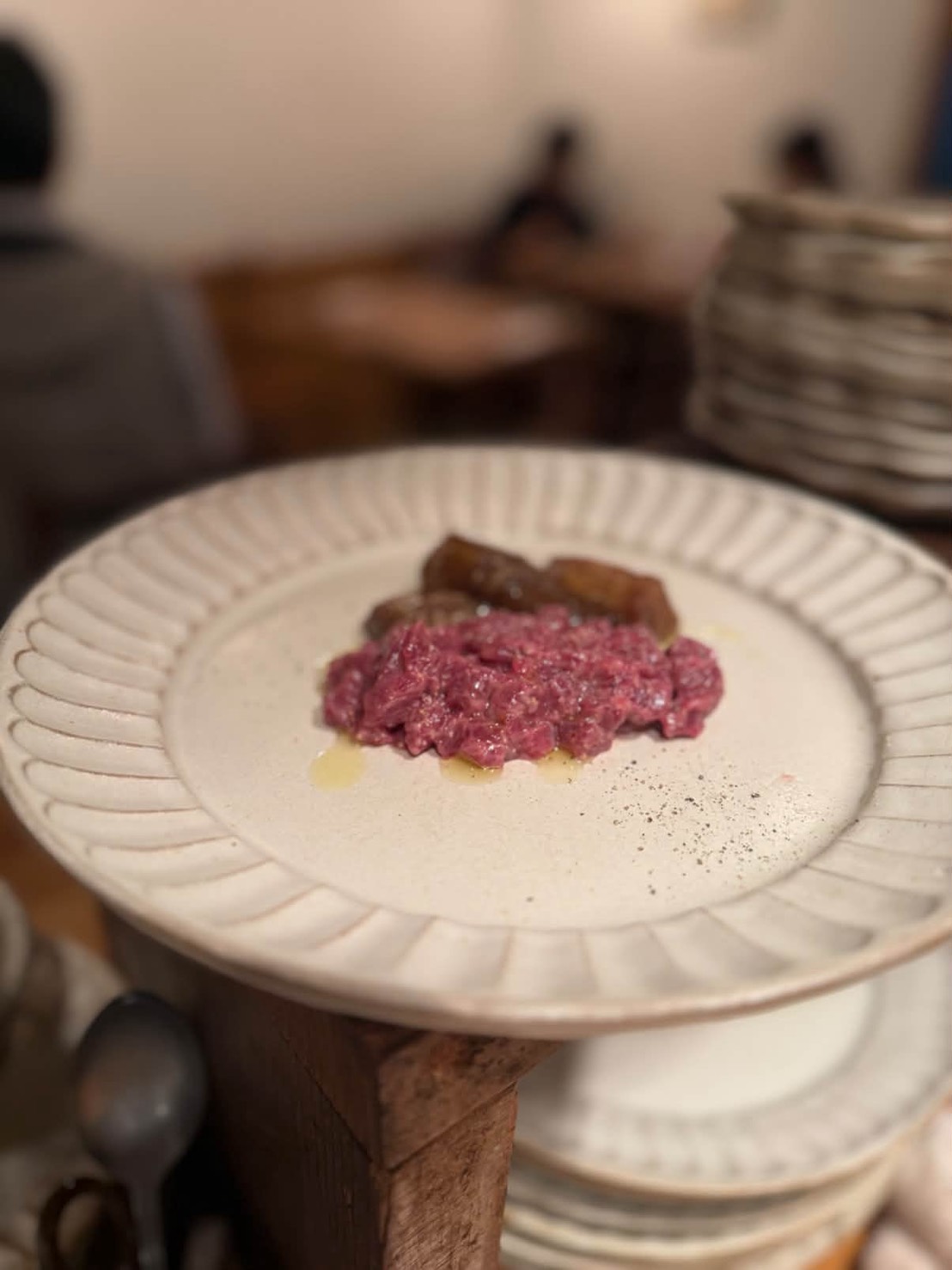 馬肉のタルタル